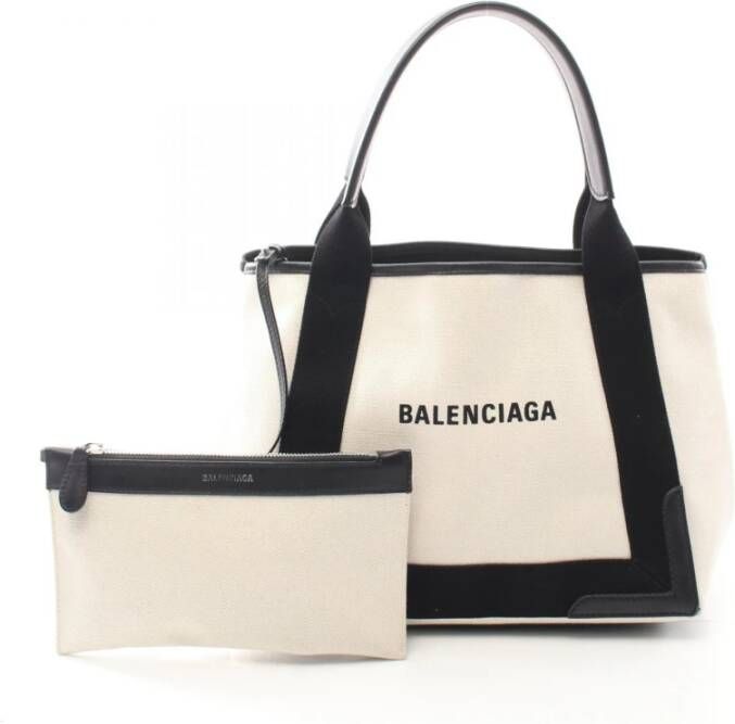 Balenciaga Vintage Balenciaga Tote Bag Wit Dames