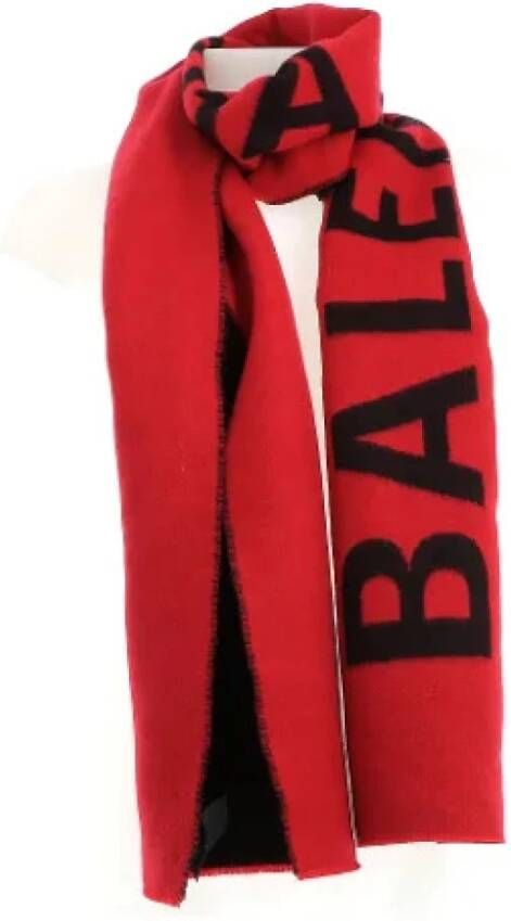 Balenciaga Vintage Gebruikte sjaal Rood Dames