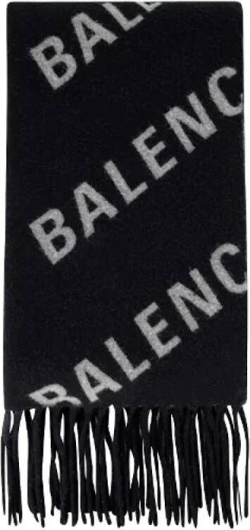 Balenciaga Vintage Gebruikte sjaal Zwart Dames