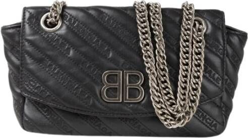 Balenciaga Vintage Pre-owned Balciaga BB Chain Small Bag Zwart Dames