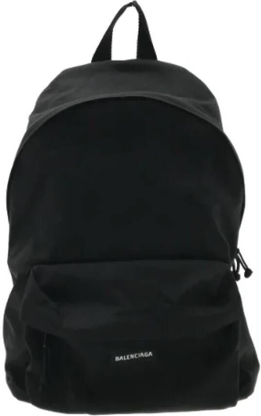Balenciaga Vintage Pre-owned Canvas backpacks Zwart Dames