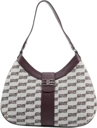 Balenciaga Vintage Pre-owned Canvas balenciaga-bags Bruin Dames