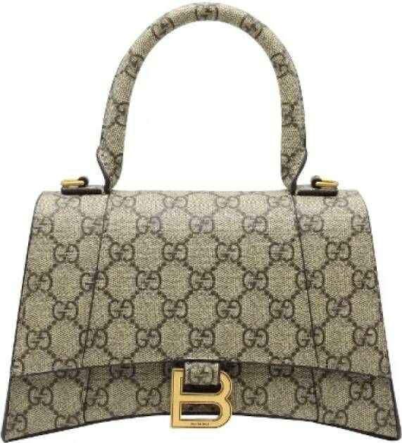 Balenciaga Vintage Pre-owned Canvas balenciaga-bags Bruin Dames