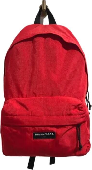 Balenciaga Vintage Pre-owned Canvas balenciaga-bags Rood Dames