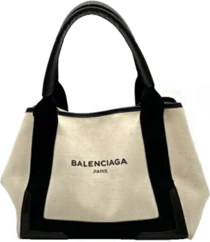 Balenciaga Vintage Pre-owned Canvas balenciaga-bags White Dames