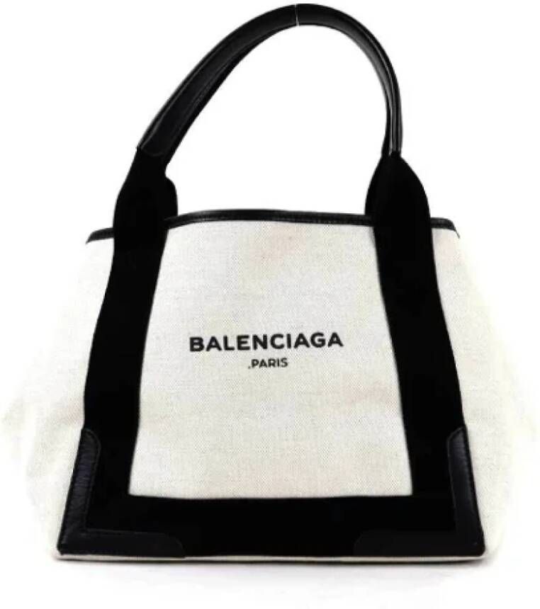 Balenciaga Vintage Pre-owned Canvas balenciaga-bags White Dames
