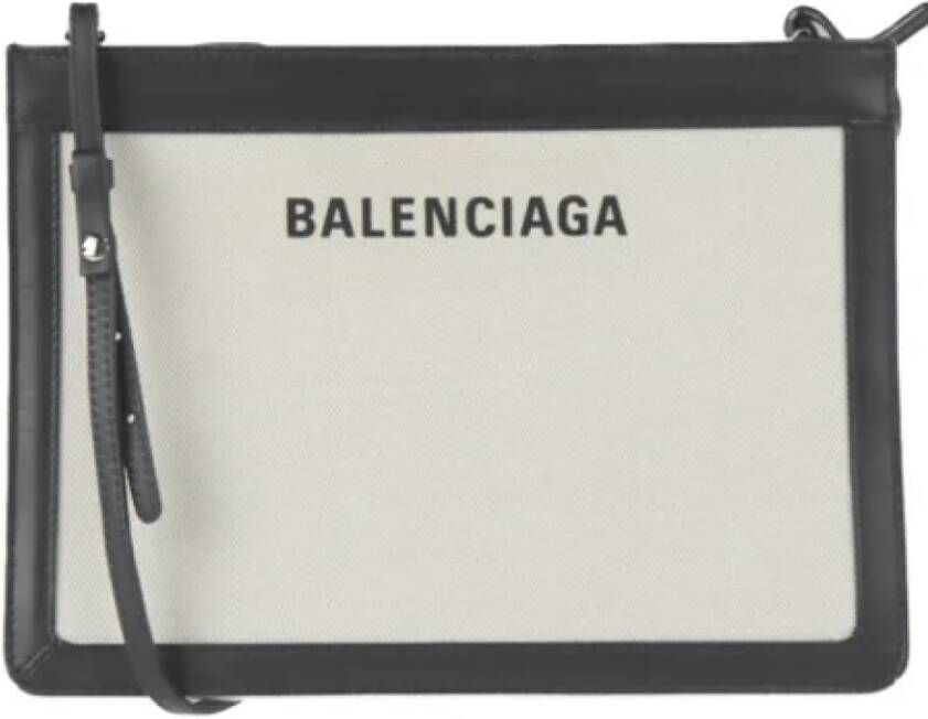 Balenciaga Vintage Pre-owned Canvas balenciaga-bags Zwart Dames