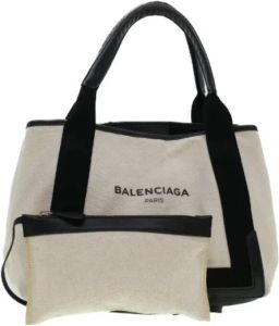 Balenciaga Vintage Pre-owned Canvas handbags Wit Dames