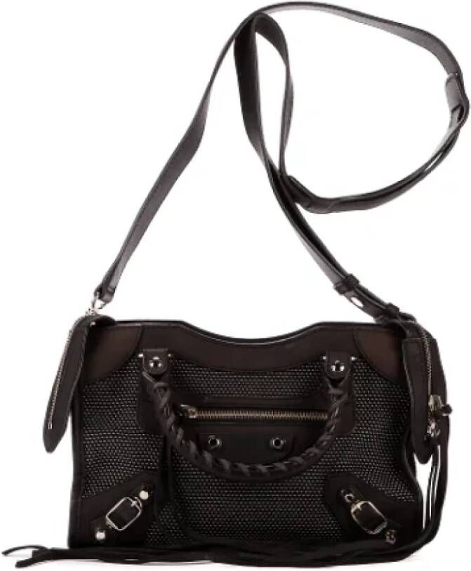 Balenciaga Vintage Pre-owned Canvas handbags Zwart Dames