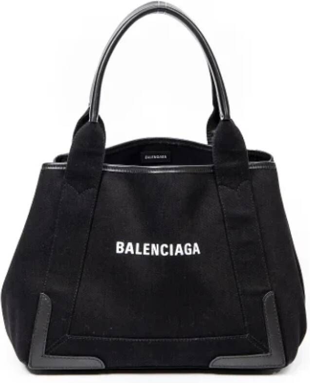 Balenciaga Vintage Pre-owned Canvas handbags Zwart Dames