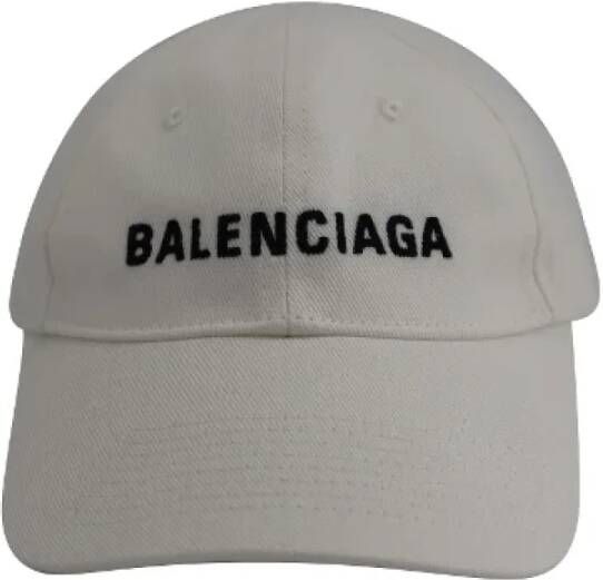 Balenciaga Vintage Pre-owned Cotton hats White Dames