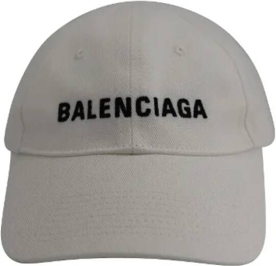 Balenciaga Vintage Pre-owned Cotton hats White Heren