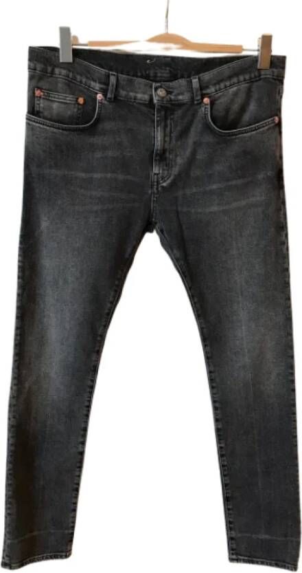 Balenciaga Vintage Pre-owned Cotton jeans Grijs Dames