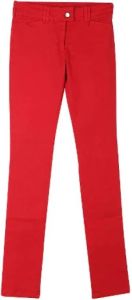 Balenciaga Vintage Pre-owned Cotton jeans Rood Dames