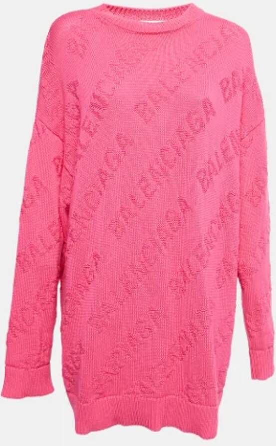 Balenciaga Vintage Pre-owned Cotton tops Roze Dames