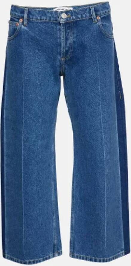 Balenciaga Vintage Pre-owned Denim jeans Blauw Dames