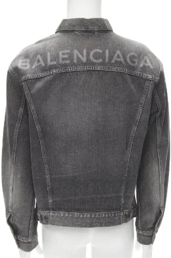 Balenciaga Vintage Pre-owned Denim outerwear Grijs Dames