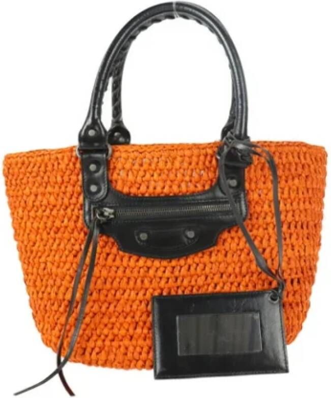 Balenciaga Vintage Pre-owned Fabric balenciaga-bags Oranje Dames