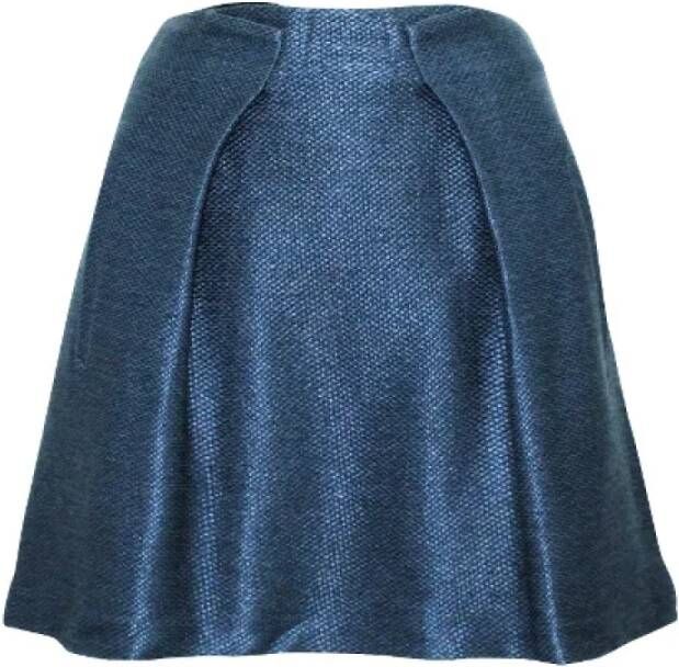 Balenciaga Vintage Pre-owned Fabric bottoms Blauw Dames