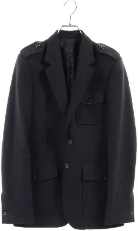 Balenciaga Vintage Pre-owned Fabric outerwear Blauw Dames