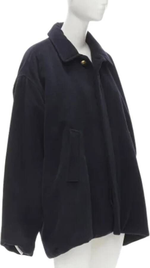Balenciaga Vintage Pre-owned Fabric outerwear Blauw Dames
