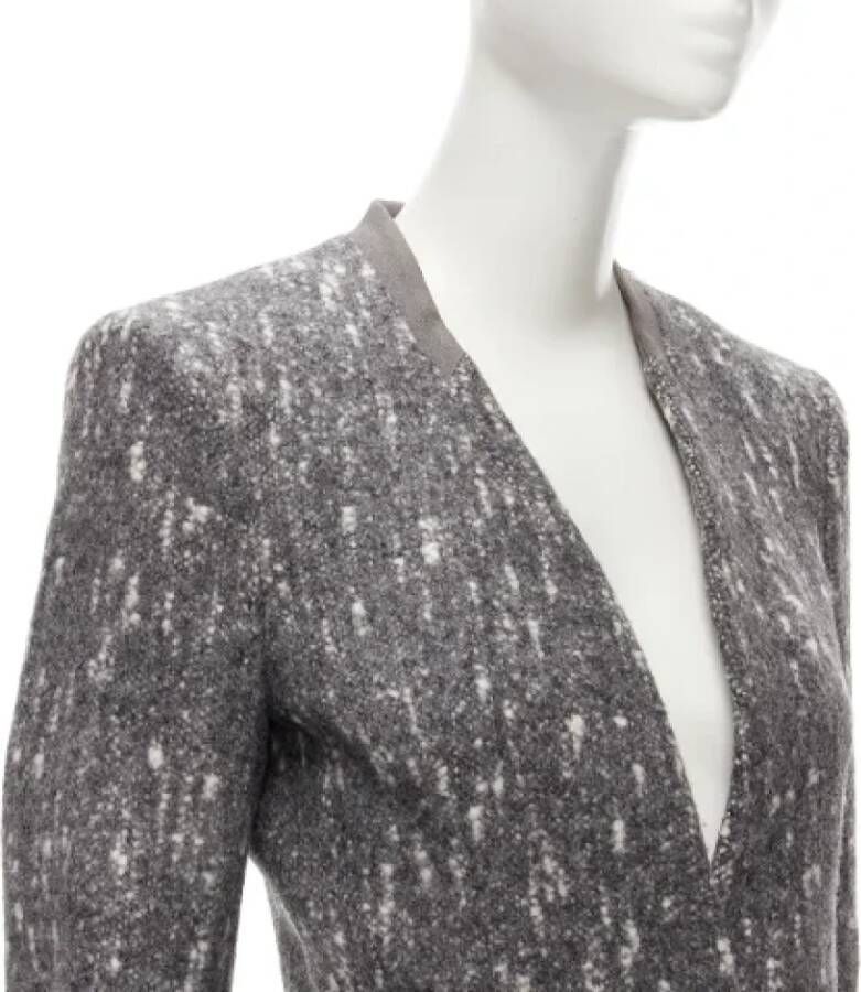 Balenciaga Vintage Pre-owned Fabric outerwear Grijs Dames