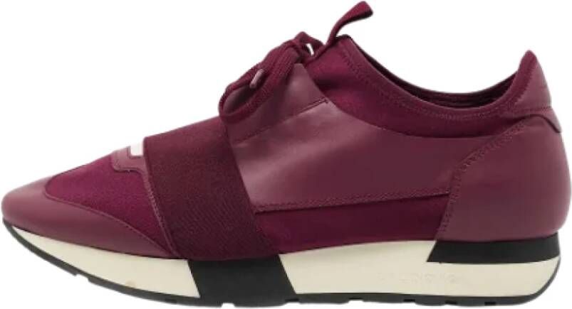 Balenciaga Vintage Pre-owned Fabric sneakers Rood Dames