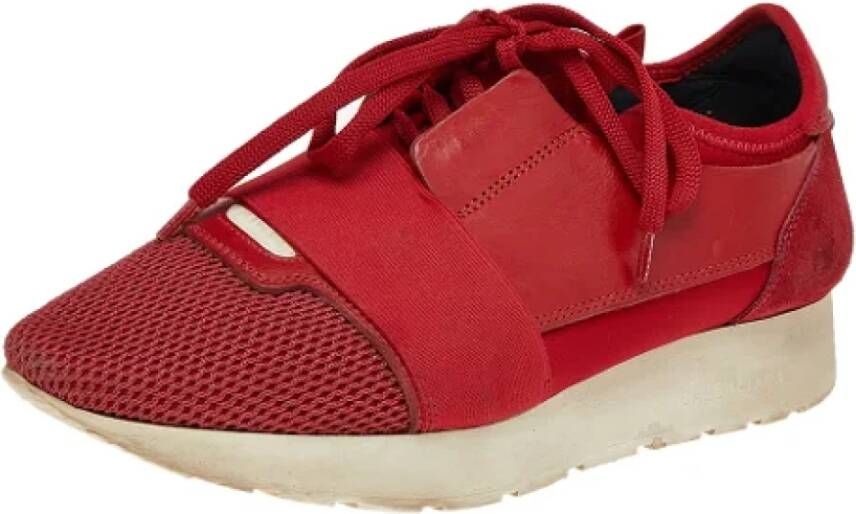 Balenciaga Vintage Pre-owned Fabric sneakers Rood Dames