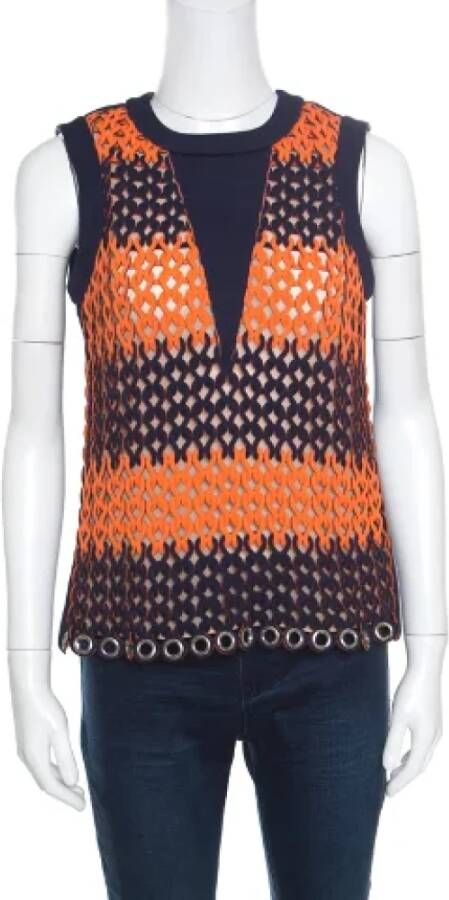 Balenciaga Vintage Pre-owned Knit tops Oranje Dames