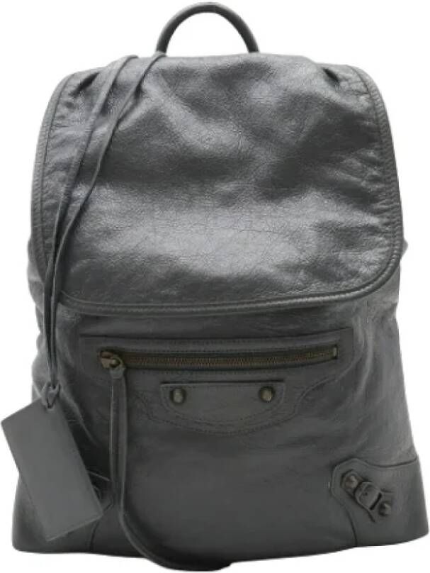 Balenciaga Vintage Pre-owned Leather backpacks Zwart Dames