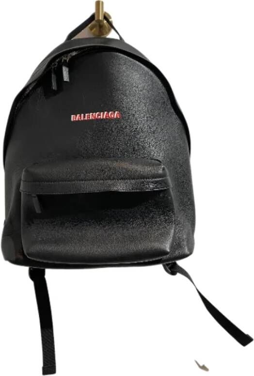 Balenciaga Vintage Pre-owned Leather backpacks Zwart Unisex