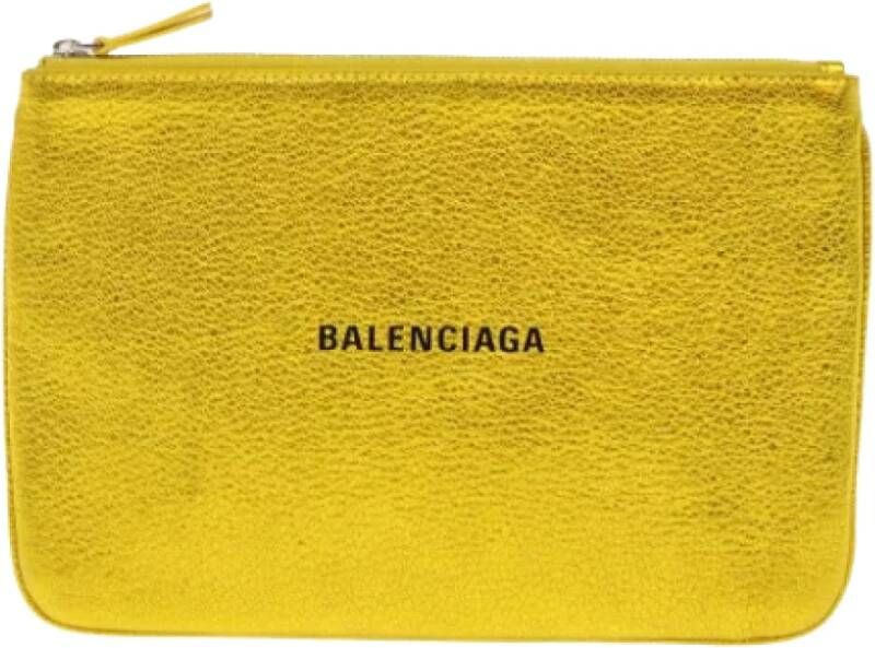 Balenciaga Vintage Pre-owned Leather balenciaga-bags Geel Dames