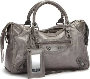Balenciaga Vintage Pre-owned Leather balenciaga-bags Grijs Dames