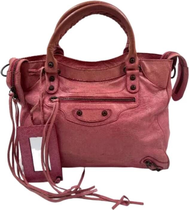 Balenciaga Vintage Pre-owned Leather balenciaga-bags Roze Dames