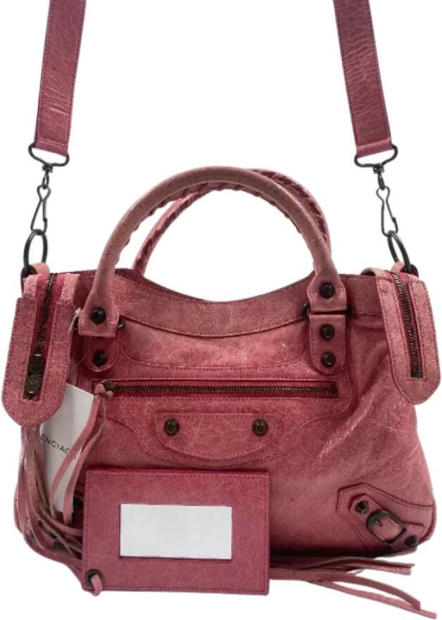 Balenciaga Vintage Pre-owned Leather balenciaga-bags Roze Dames