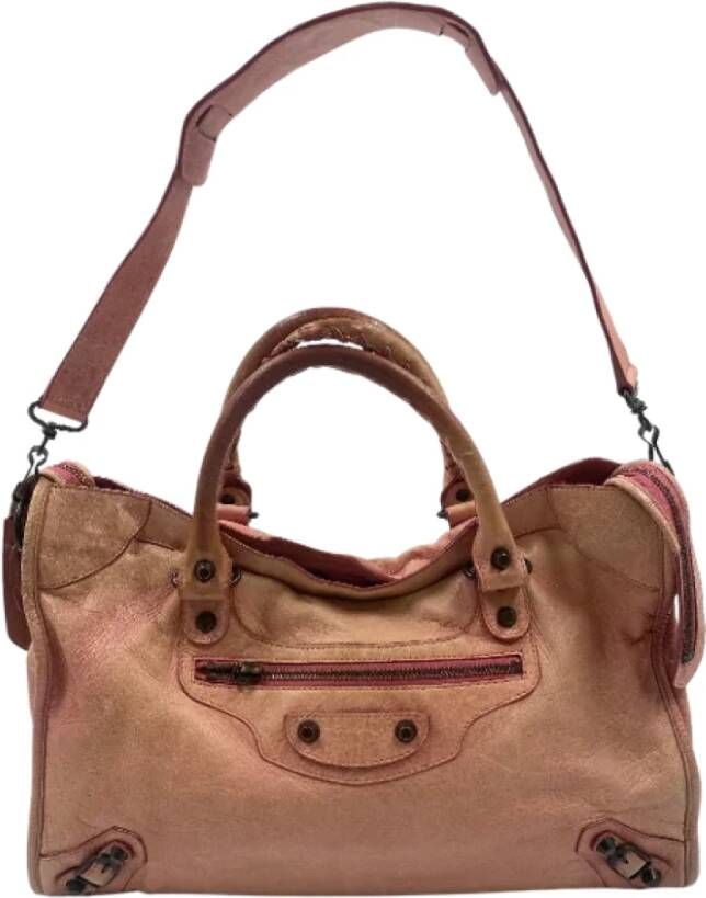 Balenciaga Vintage Pre-owned Leather balenciaga-bags Roze Dames