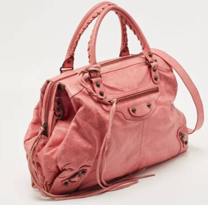 Balenciaga Vintage Pre-owned Leather balenciaga-bags Roze Dames