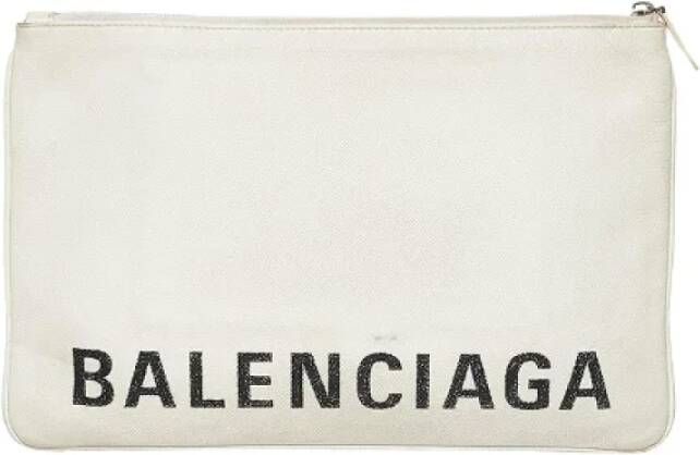 Balenciaga Vintage Pre-owned Leather balenciaga-bags Wit Dames