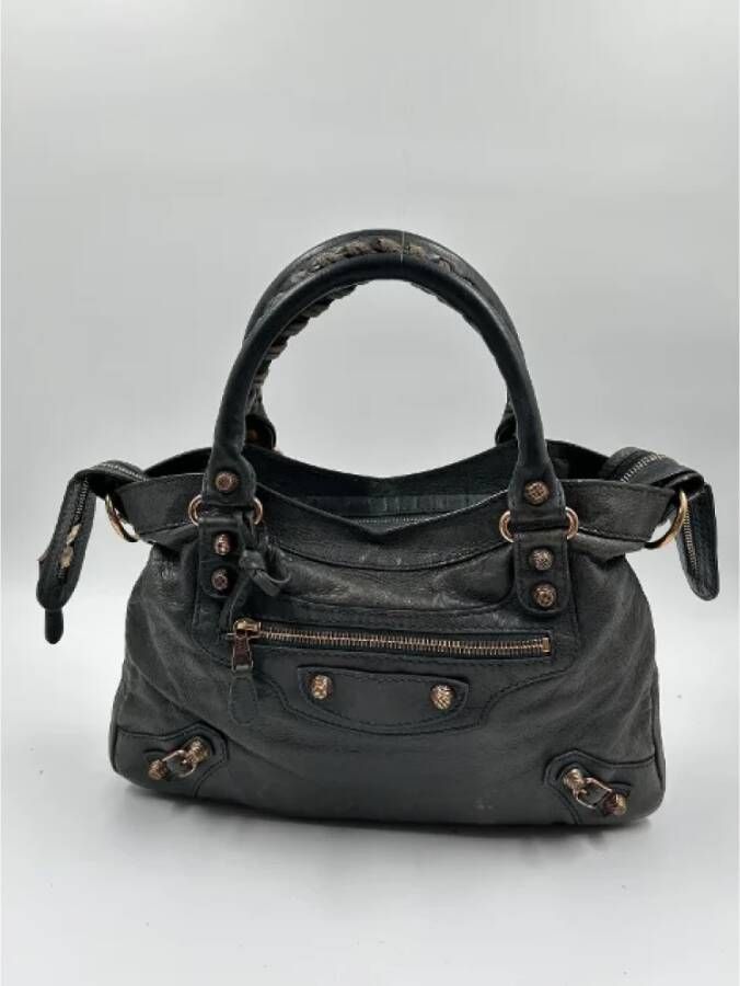 Balenciaga Vintage Pre-owned Leather balenciaga-bags Zwart Dames