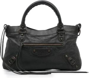 Balenciaga Vintage Pre-owned Leather balenciaga-bags Zwart Dames