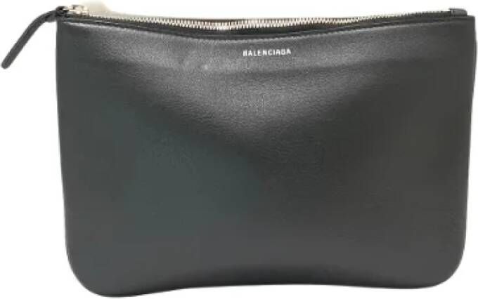 Balenciaga Vintage Pre-owned Leather clutches Zwart Dames