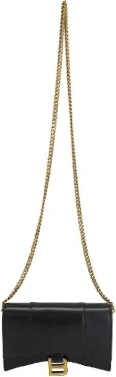 Balenciaga Vintage Pre-owned Leather crossbody-bags Zwart Dames
