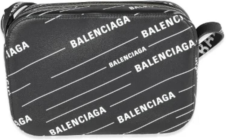 Balenciaga Vintage Pre-owned Leather crossbody-bags Zwart Dames