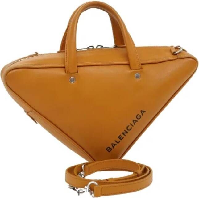 Balenciaga Vintage Pre-owned Leather handbags Bruin Dames