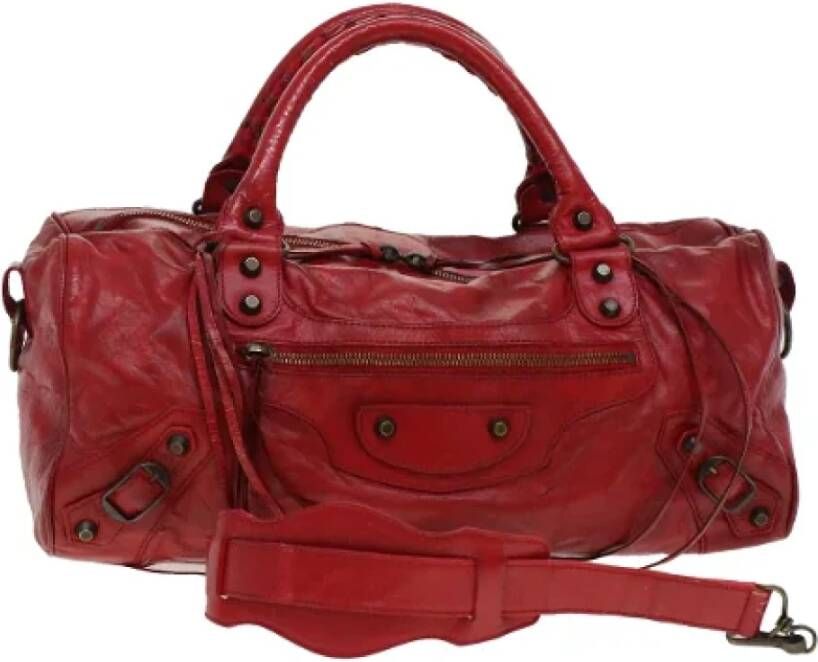 Balenciaga Vintage Pre-owned Leather handbags Rood Dames