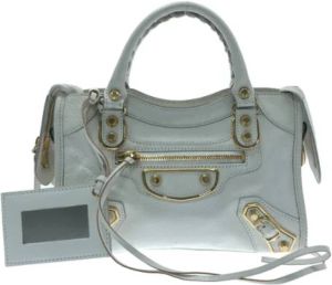 Balenciaga Vintage Pre-owned Leather handbags Wit Dames
