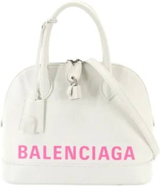 Balenciaga Vintage Pre-owned Leather handbags Wit Dames