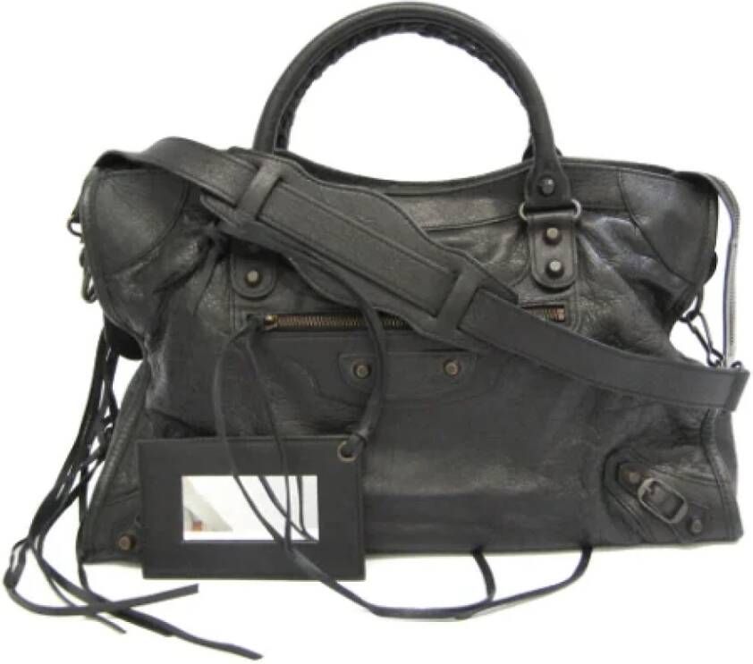 Balenciaga Vintage Pre-owned Leather handbags Zwart Dames