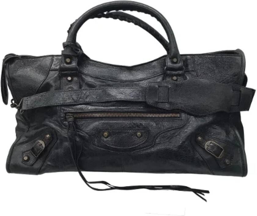 Balenciaga Vintage Pre-owned Leather handbags Zwart Dames