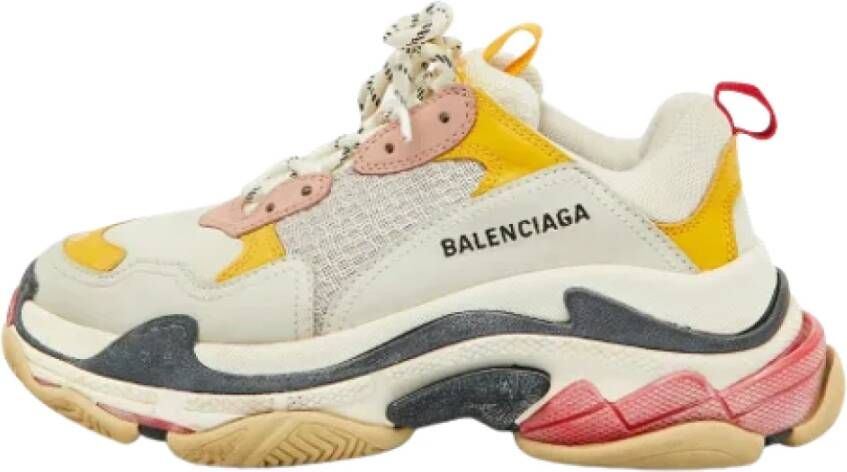 Balenciaga Vintage Pre-owned Leather sneakers Meerkleurig Dames